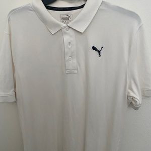 Large puma white polo